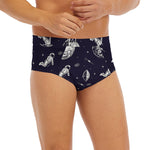 Astronaut Pug In Space Pattern Print Men's Briefs