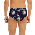 Astronaut Pug In Space Pattern Print Men's Briefs