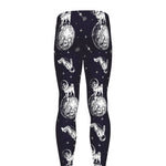 Astronaut Pug In Space Pattern Print Men's leggings