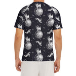 Astronaut Pug In Space Pattern Print Men's Short Sleeve Rash Guard