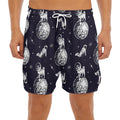 Astronaut Pug In Space Pattern Print Men's Split Running Shorts