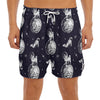 Astronaut Pug In Space Pattern Print Men's Split Running Shorts