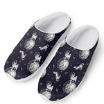 Astronaut Pug In Space Pattern Print Mesh Casual Shoes