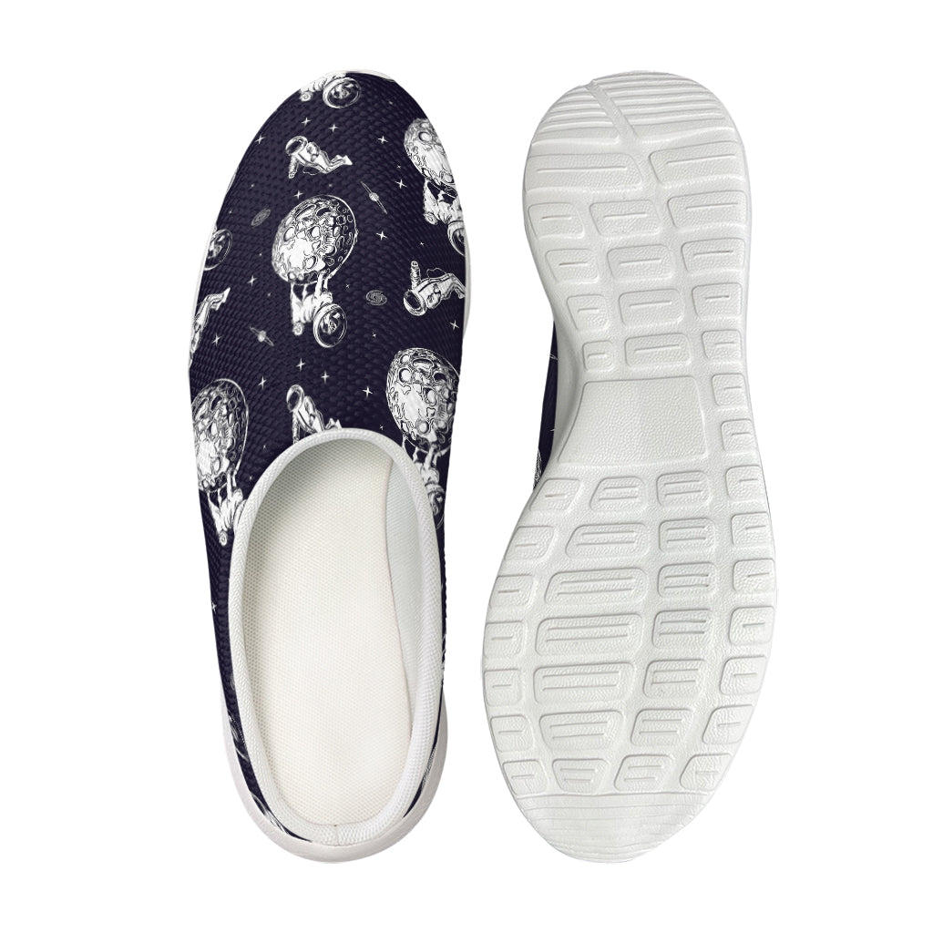 Astronaut Pug In Space Pattern Print Mesh Casual Shoes