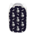 Astronaut Pug In Space Pattern Print Mesh Laundry Hamper