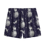 Astronaut Pug In Space Pattern Print Mesh Shorts