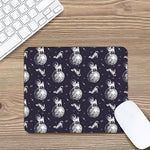 Astronaut Pug In Space Pattern Print Mouse Pad
