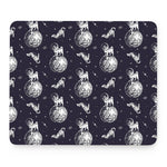 Astronaut Pug In Space Pattern Print Mouse Pad