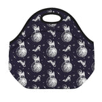Astronaut Pug In Space Pattern Print Neoprene Lunch Bag