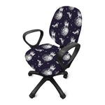 Astronaut Pug In Space Pattern Print Office Chair Cover