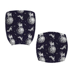 Astronaut Pug In Space Pattern Print Office Chair Cover