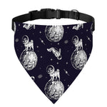 Astronaut Pug In Space Pattern Print Over The Collar Dog Bandana