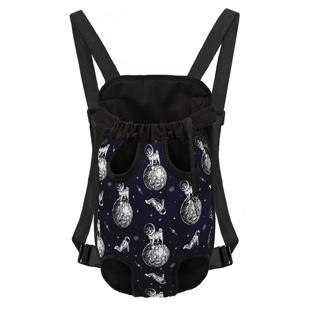 Astronaut Pug In Space Pattern Print Pet Carrier Backpack