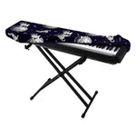 Astronaut Pug In Space Pattern Print Piano Keyboard Cover