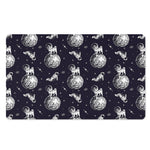 Astronaut Pug In Space Pattern Print Polyester Doormat