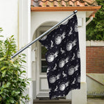 Astronaut Pug In Space Pattern Print Polyester Flag