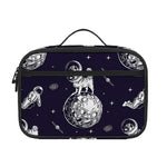 Astronaut Pug In Space Pattern Print Portable Lunch Bag