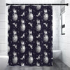 Astronaut Pug In Space Pattern Print Premium Shower Curtain