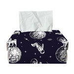 Astronaut Pug In Space Pattern Print Rectangle Tissue Box Cover