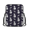 Astronaut Pug In Space Pattern Print Rectangular Crossbody Bag