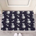 Astronaut Pug In Space Pattern Print Rubber Doormat