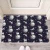 Astronaut Pug In Space Pattern Print Rubber Doormat