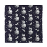 Astronaut Pug In Space Pattern Print Silk Bandana