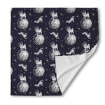 Astronaut Pug In Space Pattern Print Silk Bandana