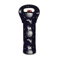 Astronaut Pug In Space Pattern Print Single Neoprene Wine Tote