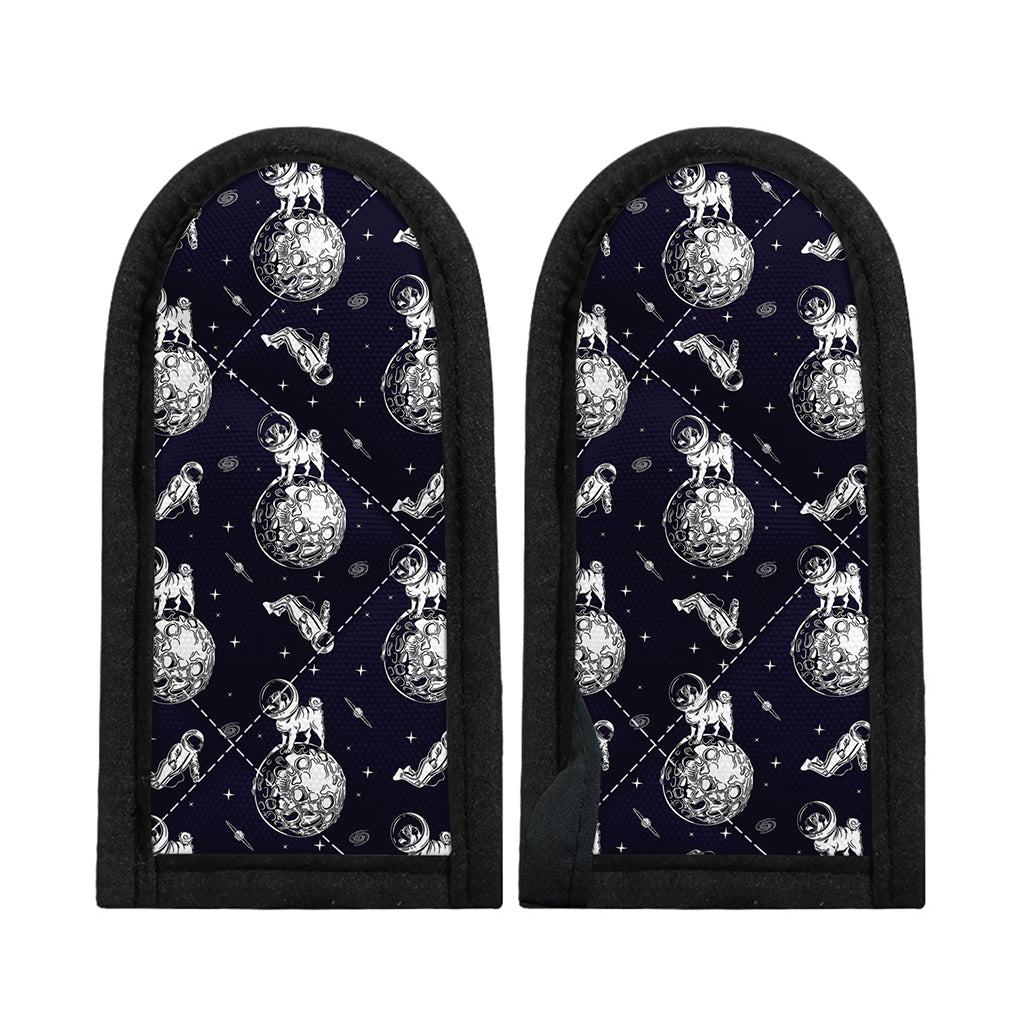 Astronaut Pug In Space Pattern Print Skillet Handle Cover