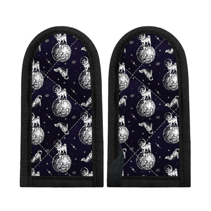 Astronaut Pug In Space Pattern Print Skillet Handle Cover
