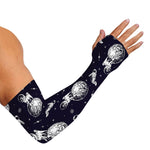 Astronaut Pug In Space Pattern Print Sun Protection Arm Sleeves