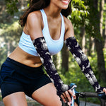 Astronaut Pug In Space Pattern Print Sun Protection Arm Sleeves