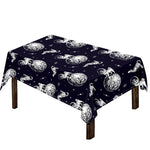 Astronaut Pug In Space Pattern Print Tablecloth