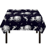 Astronaut Pug In Space Pattern Print Tablecloth