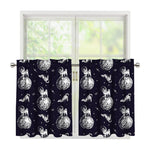 Astronaut Pug In Space Pattern Print Tier Curtains