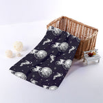 Astronaut Pug In Space Pattern Print Towel