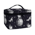 Astronaut Pug In Space Pattern Print Travel Makeup Bag