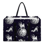 Astronaut Pug In Space Pattern Print Utility Tote Bag