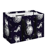 Astronaut Pug In Space Pattern Print Utility Tote Bag