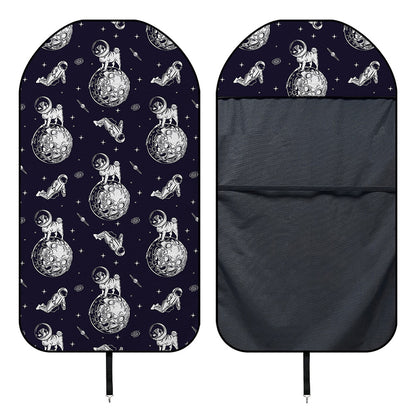 Astronaut Pug In Space Pattern Print Waterproof Car Seat Cover