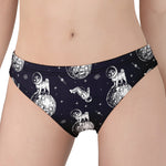 Astronaut Pug In Space Pattern Print Women's Panties