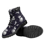 Astronaut Pug In Space Pattern Print Work Boots