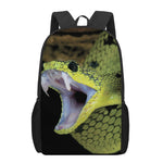 Atheris Nitschei Snake Print 17 Inch Backpack