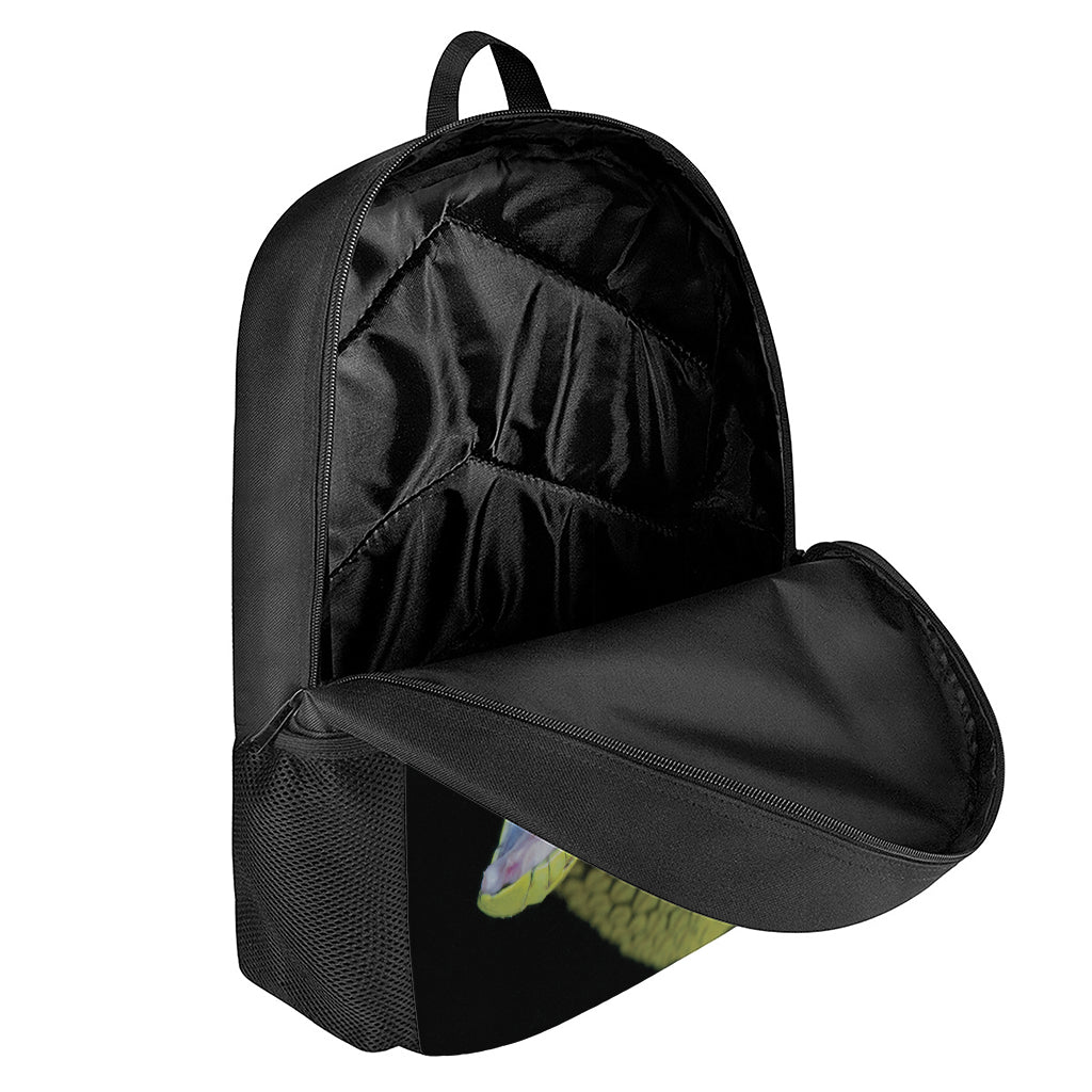 Atheris Nitschei Snake Print 17 Inch Backpack