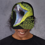 Atheris Nitschei Snake Print Baseball Cap