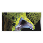 Atheris Nitschei Snake Print Beach Towel