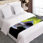 Atheris Nitschei Snake Print Bed Runner