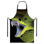Atheris Nitschei Snake Print Bib Apron With Pocket