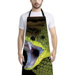 Atheris Nitschei Snake Print Bib Apron With Pocket